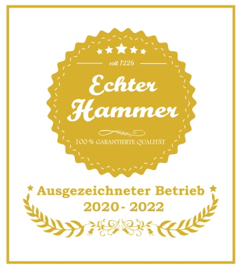 Siegel gold Echter Hammer 2020 2022 Zertifikate